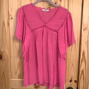 Staccato Pink Top Size Large